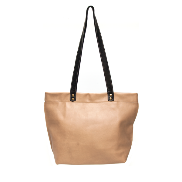 Handgemaakte leren handtas Kim | beige