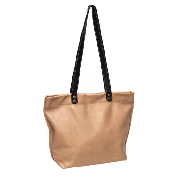 Handgemaakte leren handtas Kim | beige - Afbeelding 3